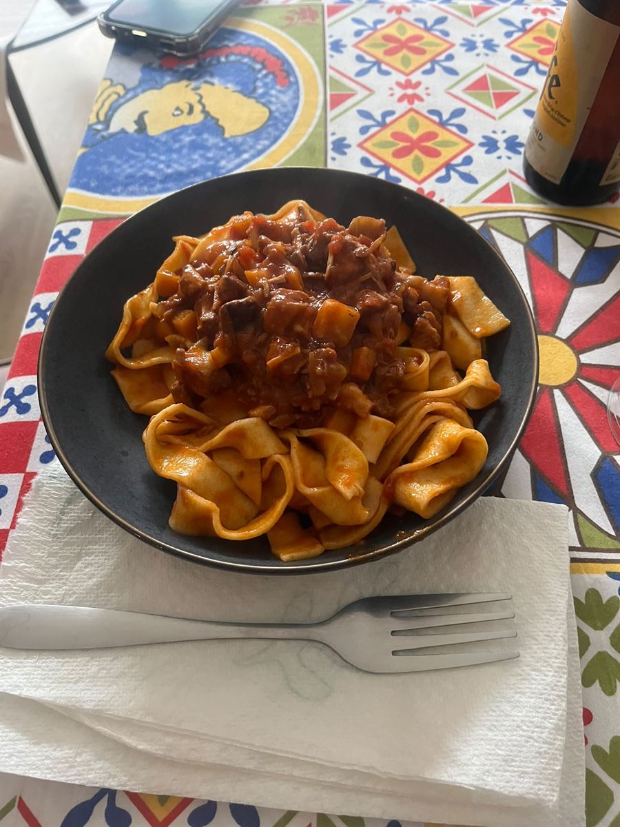 Pappardelle fresche al ragù
